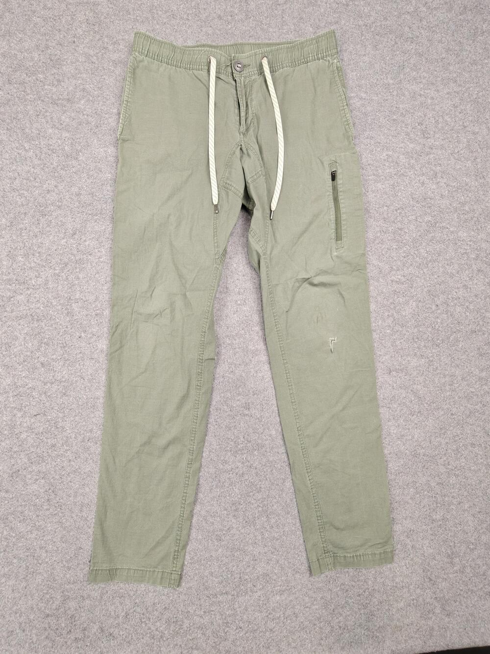 Vuori Pants Mens Medium Green Jogger Slim Tapered Elastic Waist Drawstring